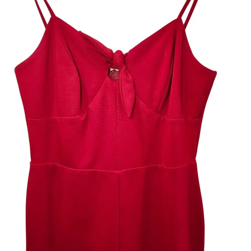 Adelyn Rae Red Dress Size Small - Picture 3 of 10
